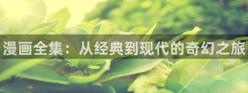 耽漫网官网：漫画全集：从经典到现代的奇幻之旅